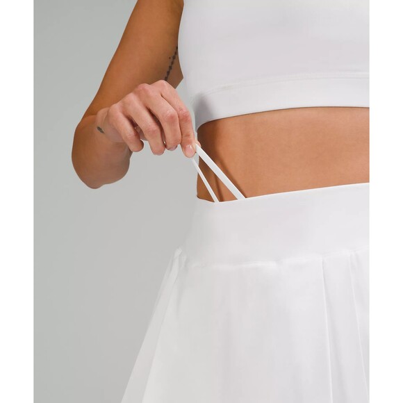 Lululemon Side-Pleat High-Rise Tennis Skirt White Size 8 NWT - Picture 3 of 8